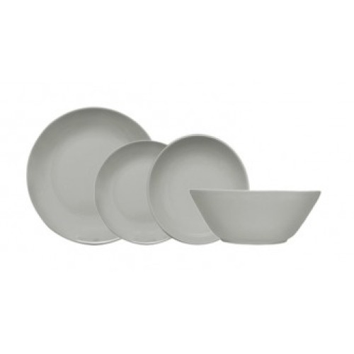 Alfa Dishes Set 19pcs Gray Happy Ware